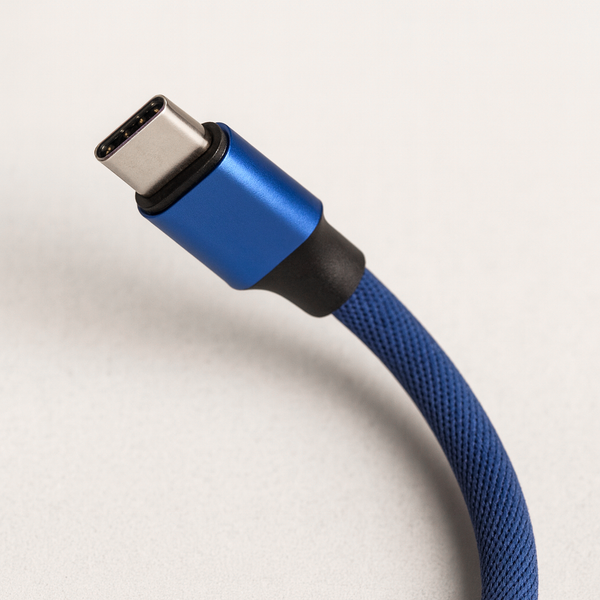 KABEL USB Typ C - USB Typ C 1M Niebieski PD 65W zdjęcie 5