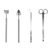 Narzędzia do roślin w szkle 4szt Łopatka nożyczki Grabki Pęseta