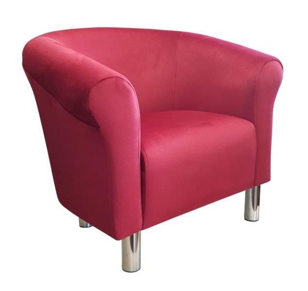 Fotel Milo MG31 nogi chrom czerwony zdjęcie 1
