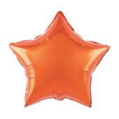 Balon foliowy gwiazda pomarańczowa, 45 cm