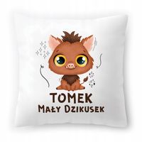 Poduszka Biała 40X40 Cm Dla Tomka Syna Dziecka Z Nadrukiem Ze Zdjęciem
