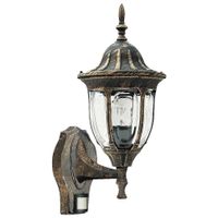 Ogrodowa lampa ścienna Milano 8370 Rabalux IP43 czujnik ruchu złota