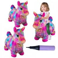 Skoczek Gumowy Konik Plusz Pompka