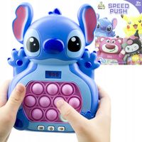 GRA ELEKTRONICZNA POP IT ZRĘCZNOŚCIOWA KONSOLA STITCH ZABAWKA SENSORYCZNA
