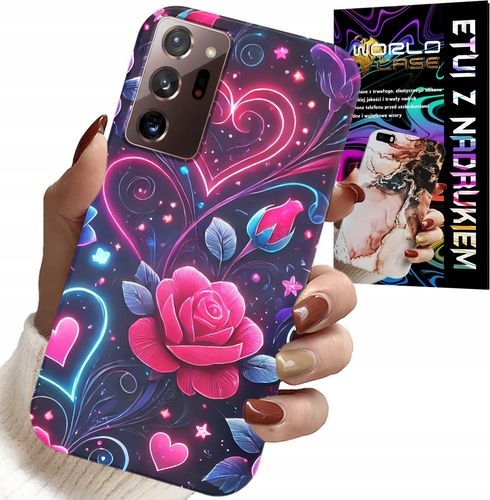 ETUI DO SAMSUNG NOTE 20 ULTRA - SERCE, RÓŻA, NASTOLETNIE CASE + FOLIA na Arena.pl