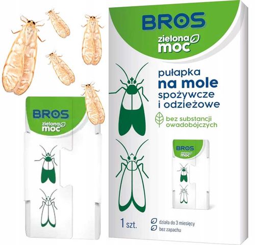 bros - zielona moc pułapka na mole spożywcze i odzieżowe - 1 szt. na Arena.pl