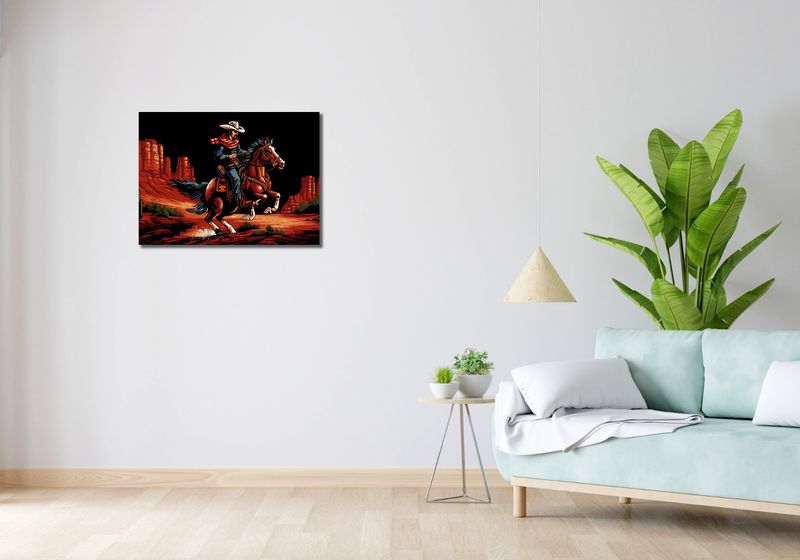 Obraz 70x50cm Galop przez Prerię zdjęcie 2