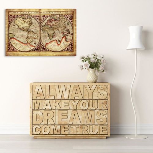 Deco Panel, Stara mapa świata 40x30 na Arena.pl