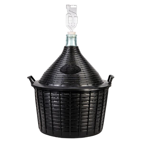 BALON DAMA 25L W KOSZU + KOREK RURKA FERMENTACYJNA zdjęcie 1