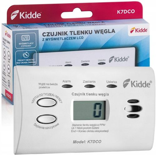 CZUJNIK CZADU Kidde K7DCO WYŚWIETLACZ LCD 10 LAT na Arena.pl