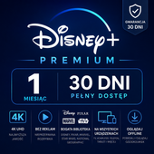 DISNEY+ PLUS PREMIUM | 1 MIESIĄC | 30 DNI | 4K UHD | BEZ REKLAM | GWARANCJA