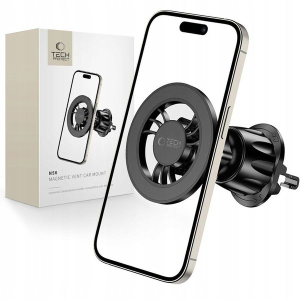 TECH-PROTECT N56 MAGNETIC MAGSAFE VENT CAR MOUNT BLACK zdjęcie 1