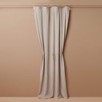 Beżowa zasłona Merida z naturalnego materiału 140x250