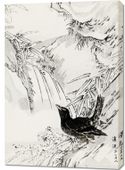 Obraz 70x100cm Eastern Rook, Kashu Japoński Vintage do Salonu