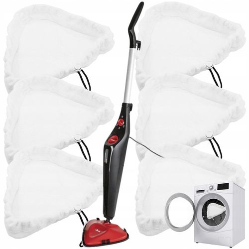 6 x NAKŁADKI WKŁAD do MOPA PAROWEGO 100% MIKROFIBRY UNIWERSALNE na Arena.pl