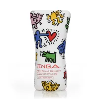 tenga keith haring soft tube cup - anatomiczna maszyna intymna, miękka tuba