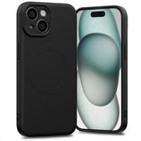 Mercury Semi-Silicon Magsafe Iphone 15 BLACK / CZARNY
