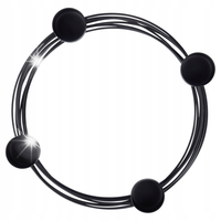ŚWIECZNIK METALOWY CZARNY NA 4 SZT TEALIGHT 28X28CM OZDOBA STYL LOFT