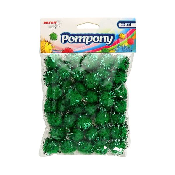 POMPONY 20MM BREWIS POM25 ZIELONE zdjęcie 1