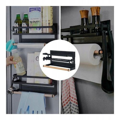 PÓŁKA KUCHENNA NA PRZYPRAWY MAGNETYCZNA ORGANIZER NA LODÓWKĘ ŚCIANĘ na Arena.pl