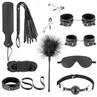 Zestaw gadżetów erotycznych, 10 elementów. Do zabaw BDSM. Wysoka jakość