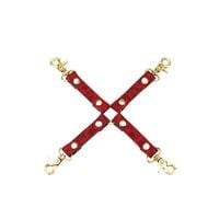 uprząż kinbaku ukiyoe red rosy leather hogtie liebe seele