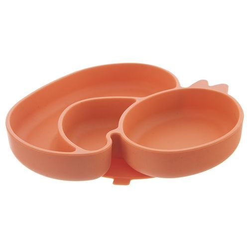 Talerz dla Dziecka Dziecięcy Talerzyk Silikonowy z Przyssawką Dzielony na Arena.pl