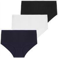 3x Figi Majtki Damskie Maxi Bikini Wysoki Stan Bawełniane Gładkie MORAJ XL