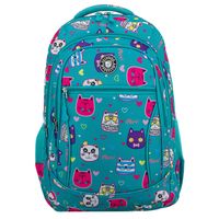 młodzieżowy plecak szkolny odszyty z poliestru pokryty uroczym