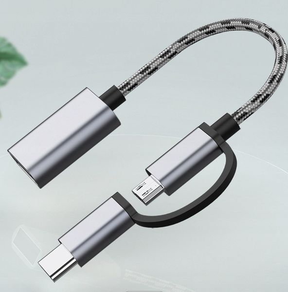 2 w 1 | Adapter | USB - A |--> USB-C |--> Micro - USB | zdjęcie 3