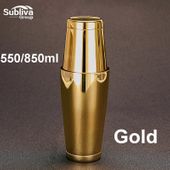 Profesjonalny Shaker Do Koktajli - Stal Nierdzewna Złoty