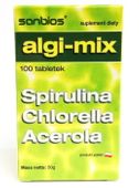 Algi Mix 100 tabletek Acerola Chlorella Spirulina