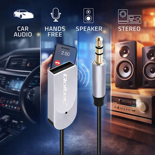 Adapter Bluetooth 6.0 Qoltec HiFi do Domu i Auta zdjęcie 2