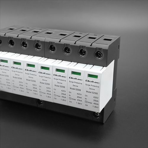 Qoltec Ogranicznik ochronnik przepięć AC 4P 420V T2  B+C na Arena.pl