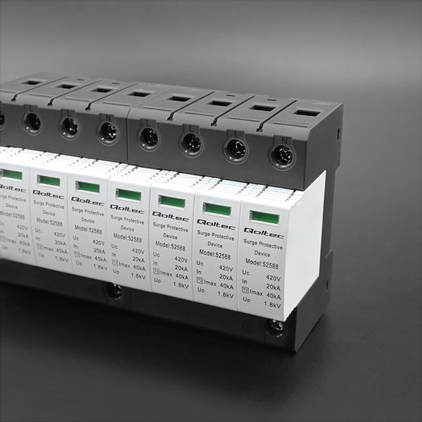 Qoltec Ogranicznik ochronnik przepięć AC 4P 420V T2 B+C zdjęcie 4