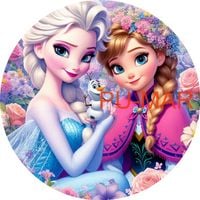 Opłatek na tort KRAINA LODU FROZEN Elsa Anna Postać Bajka Tekst Gratis