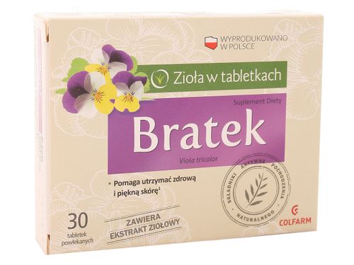 Bratek zioła w tabletkach - Colfarm - 30 tabletek na Arena.pl