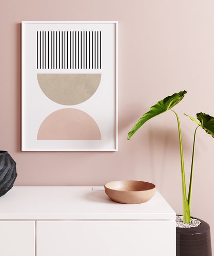 Plakat cyfrowy do wydruku  geometryczne boho na Arena.pl