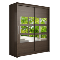 Szafa przesuwna Westa VII 150 z lustrem - CHOCO