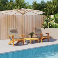 Poduszki na krzesła Adirondack, 2 szt., taupe, tkanina Oxford