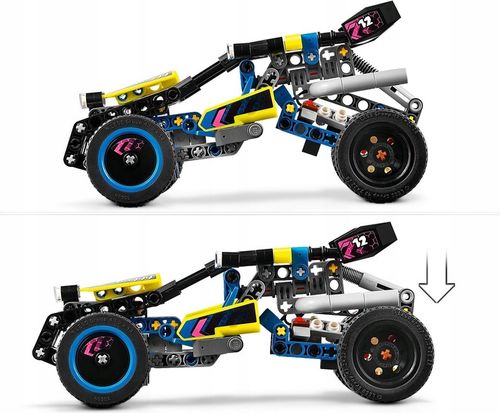 LEGO TECHNICS 42164 WYŚCIGOWY ŁAZIK BUGGY TERENOWY + Torba na Prezent na Arena.pl
