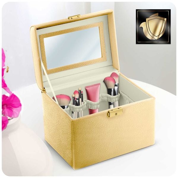 Kuferek na kosmetyki Massido MS-706 złoty zdjęcie 2