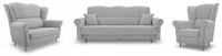 Zestaw LOFT 3+2+1 Kanapa, sofa i fotel Avra 16 szary PRODUCENT PL