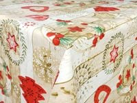 Plamoodporna Cerata Świąteczna Na Włókninie Obrus Dekoracja Na Stół 140x10