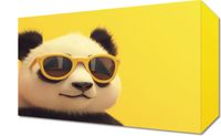 Obraz 30x20cm Panda w Wakacyjnym Nastroju
