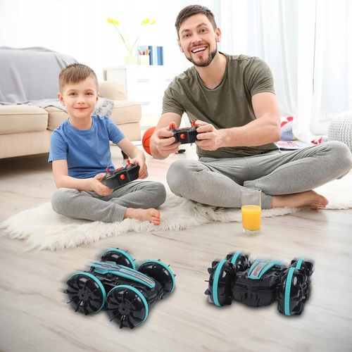 SAMOCHÓD ZDALNIE STEROWANY RC GESTAMI AMFIBIA 2 PILOTY 4x4 360° PŁYWAJĄCY na Arena.pl