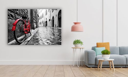 OBRAZ NA PŁÓTNIE 090 Rower w mieście 60x40cm na Arena.pl