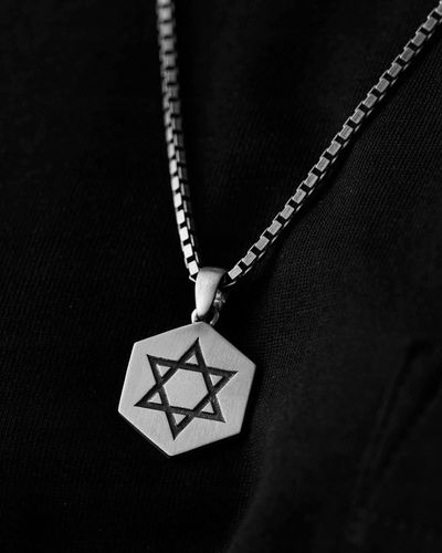 Srebrny wisiorek GWIAZDA DAWIDA na Arena.pl