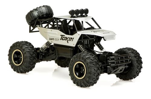 Samochód Zdalnie Sterowany na Pilota RC Rock Crawler 1:12 4WD Metal Srebrny na Arena.pl