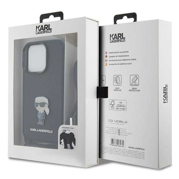 Etui Karl Lagerfeld do iPhone 15 Pro, Czarny zdjęcie 7